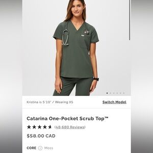 Moss figs scrubs set